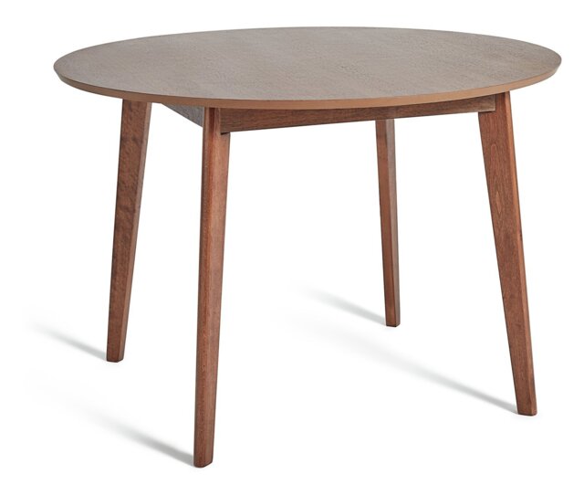 Habitat Skandi Walnut Veneer Round 4 Seater Table by Habitat | ufurnish.com