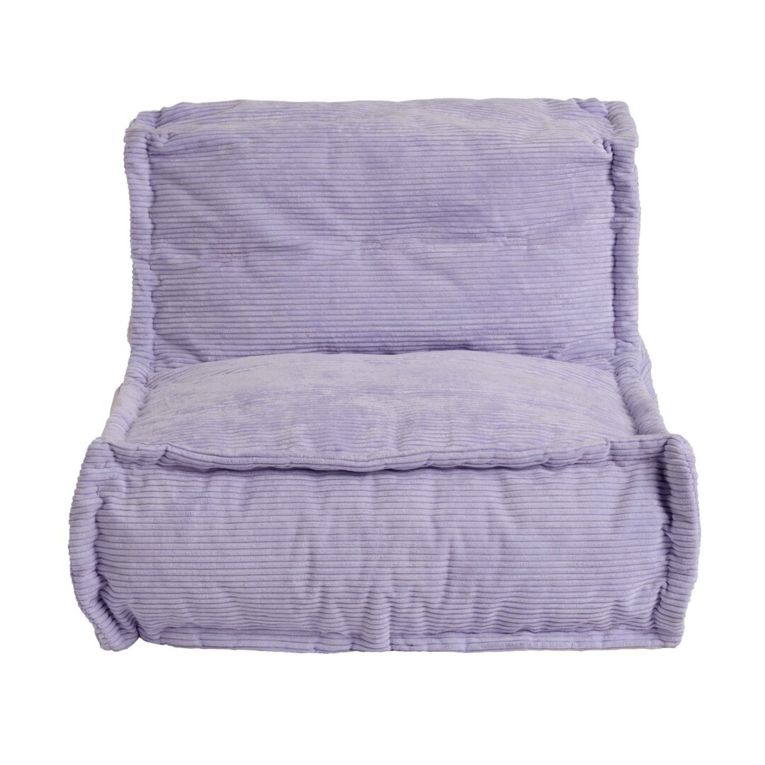 Kaikoo Kids Mini Estelle Cord Bean Bag - Lilac by Habitat