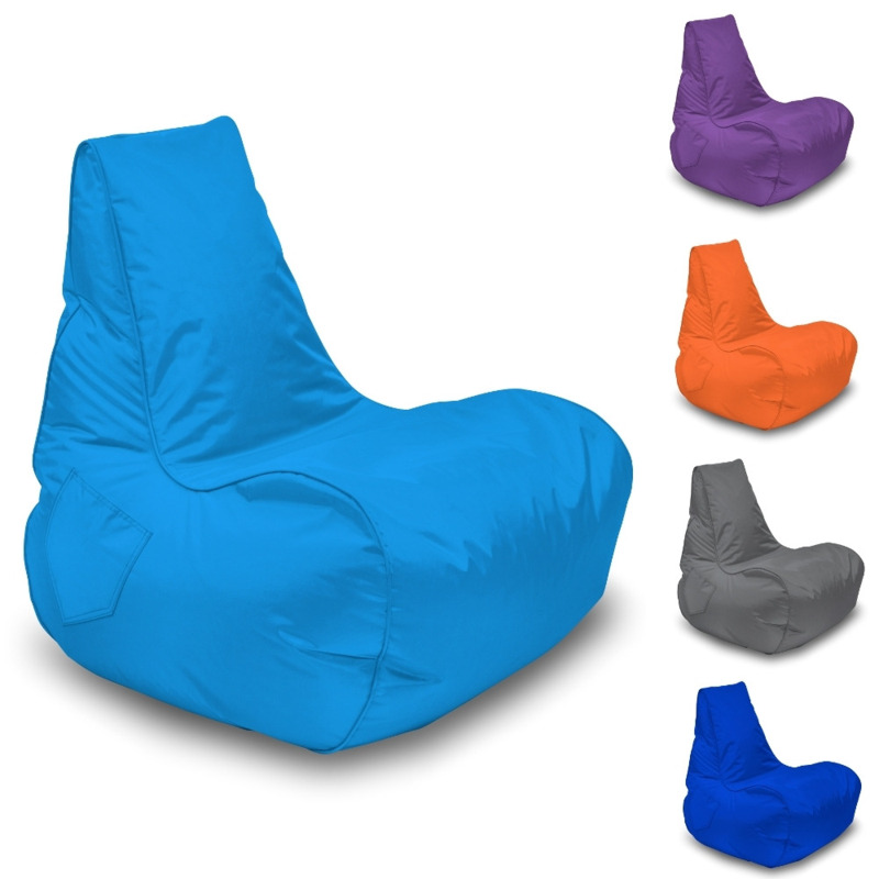 Bonkers Gamer Bean Bag Dark Blue Happy Beds by Happy Beds
