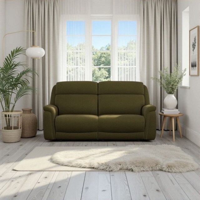 La-Z-Boy Paris 3 Seater in Fabric - Power Recliner with Head Tilt and ...