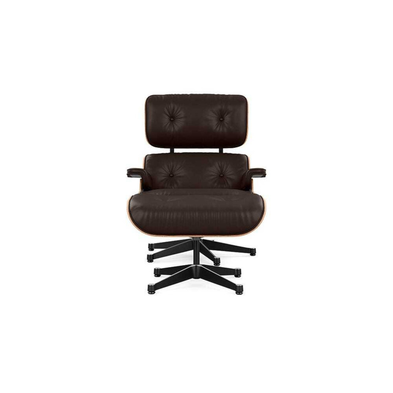 Vitra Eames Lounge Chair & Ottoman New Dims A. Cherry Polished with