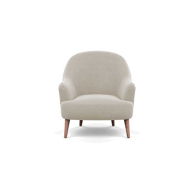 Heal's Elgin Chair Linen Hessian Chestnut Stain Feet - Heal's UK Furniture