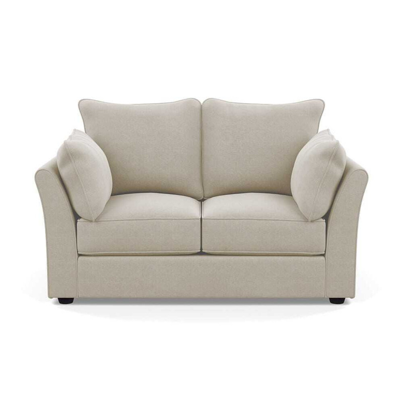 Heal's Tailor 2 Seater Sofa Linen Hessian Black Feet Heal's UK