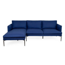 Heal's Matera Corner Chaise Sofa Left Hand Facing Nobilis Velvet Sable - Heal's UK Furniture
