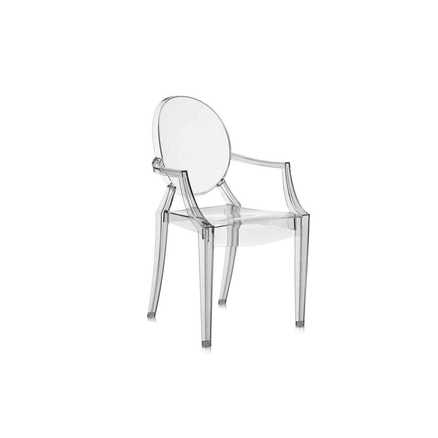 Kartell Louis Ghost Armchair Smoke Grey Minimum of 2 only by Heal's