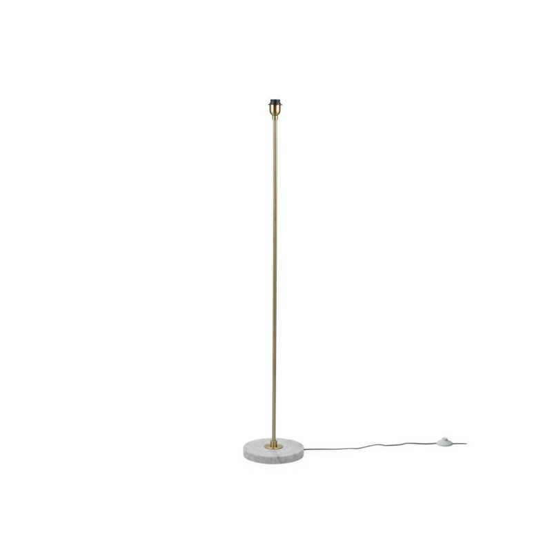 Heal's Simple Stick Floor Lamp Base Only White Marble Heal's UK