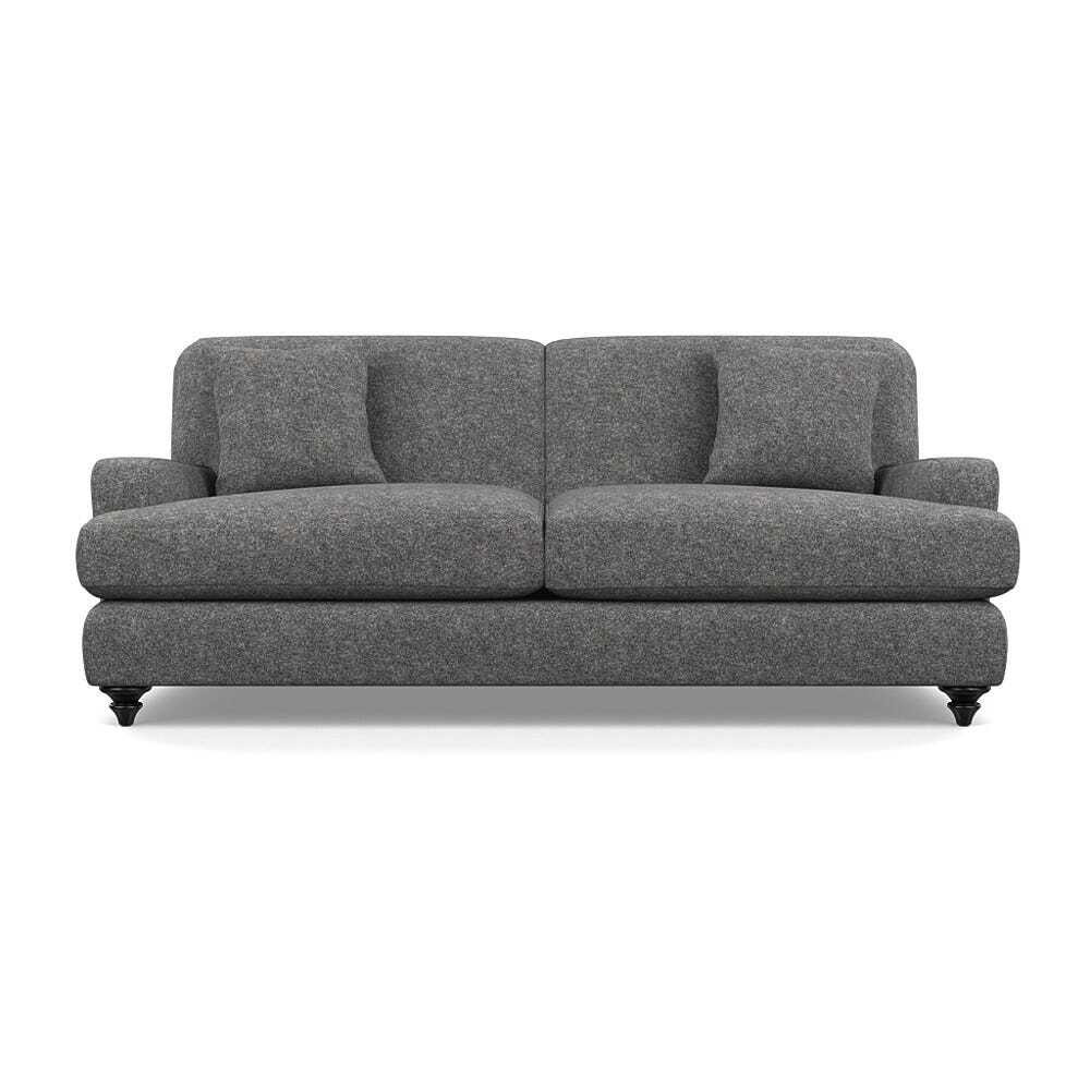 Heal's Hampstead 4 Seater Sofa Melton Wool Shale Black Heal's UK