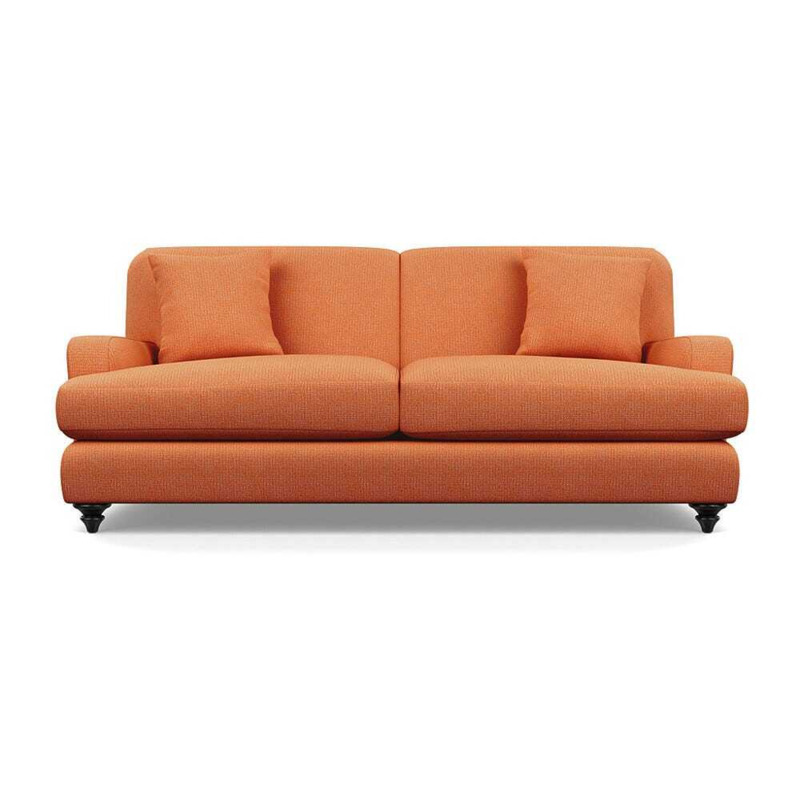 Heal's Hampstead 4 Seater Sofa Tejo Zinnia Black Painted Oak Feet