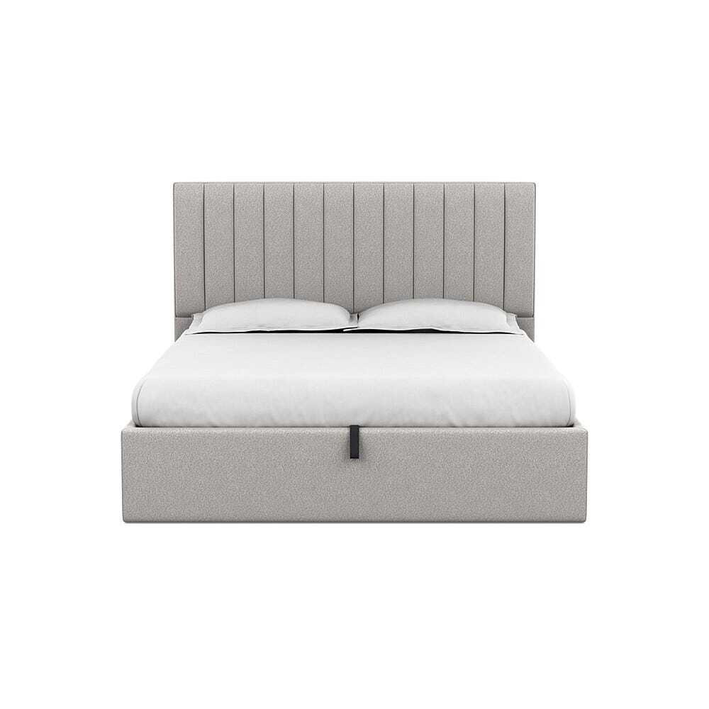 Heal's Retta Headboard (Lift Storage) Super King Chunky Boucle Ecru by