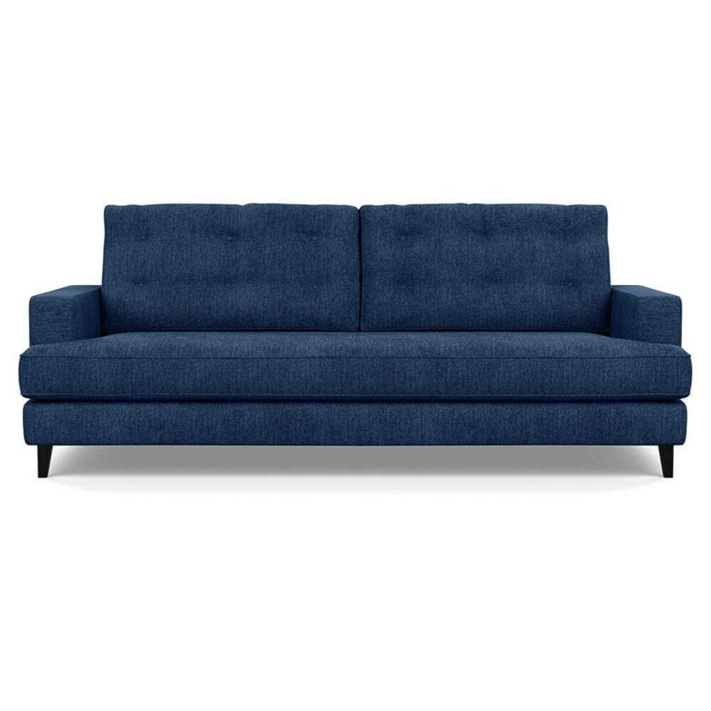 Heal's Mistral 4 Seater Sofa Broad Weave Lagoon Black Feet Heal's UK