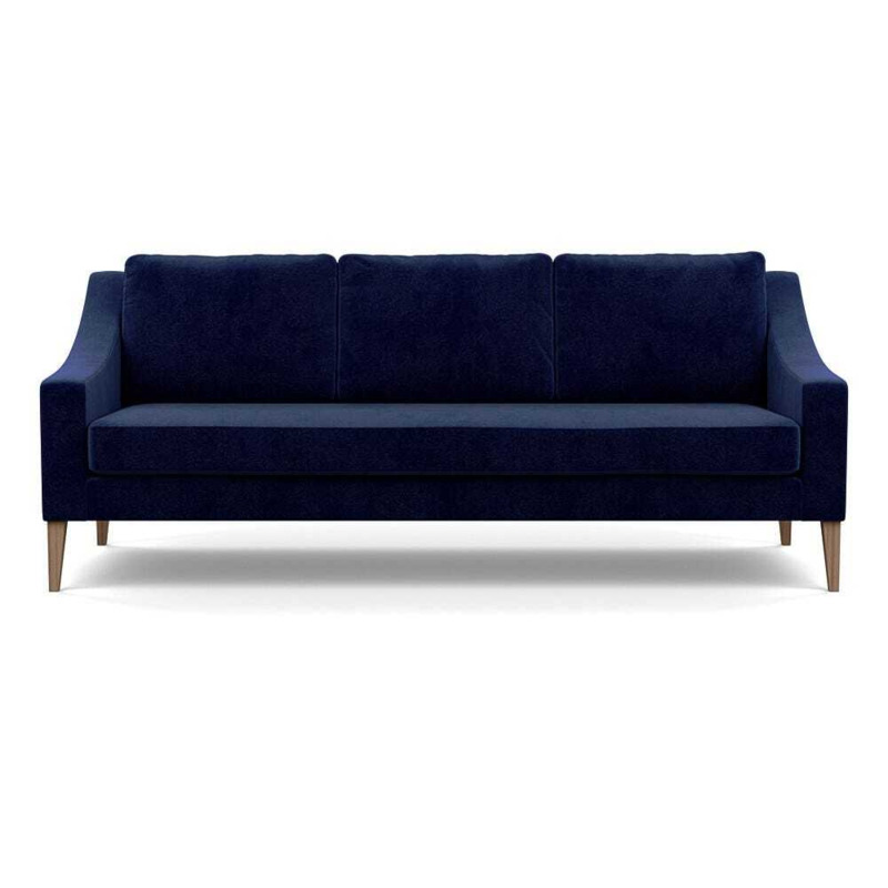 Heal's Richmond 4 Seater Sofa Smart Luxe Velvet Midnight Tinted Ash