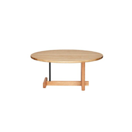 Fogia Koku Round Low Coffee Table Lacquered Oak - Heal's UK Furniture