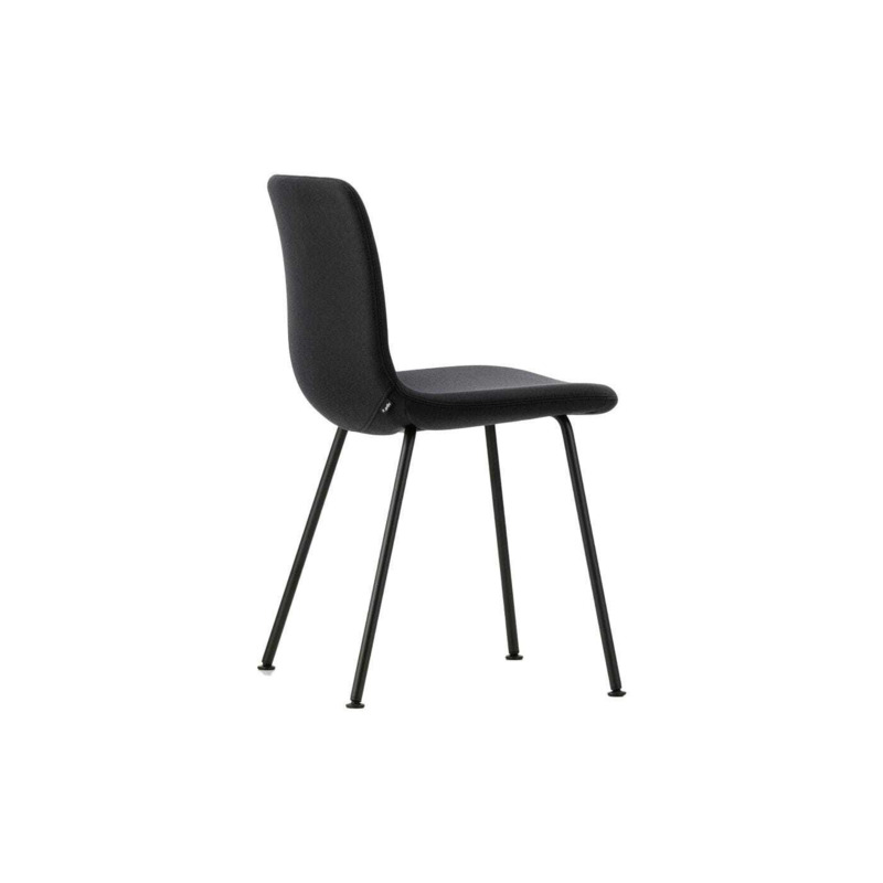 Vitra Hal Soft Tube Chair Dumet Carbon Black Basic Dark Legs Heal's