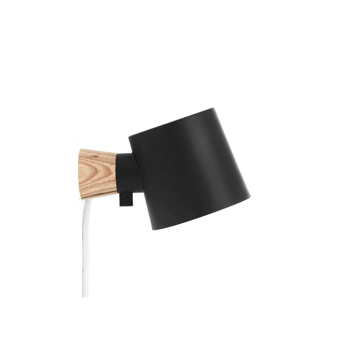 Normann Copenhagen Rise Plugin Wall Light Black by Heal's