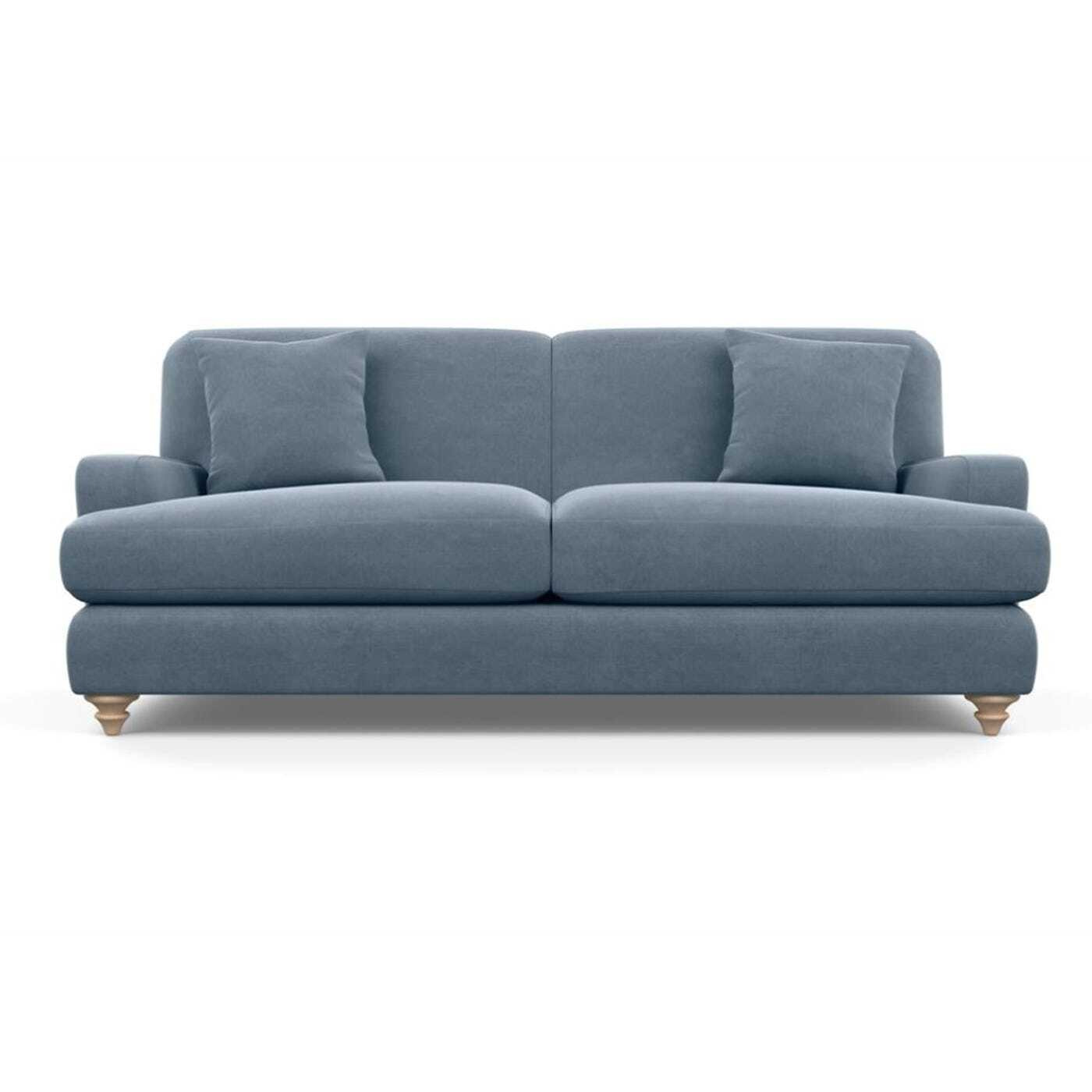 Heal's Hampstead 4 Seater Sofa Chunky Boucle Ecru Stained Feet Heal's UK Furniture by Heal's