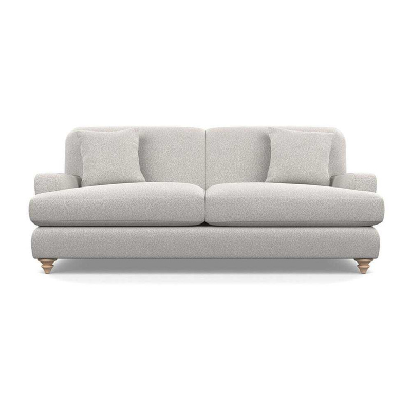 Heal's Hampstead 4 Seater Sofa Chunky Boucle Ecru Stained Feet Heal's UK Furniture by Heal's