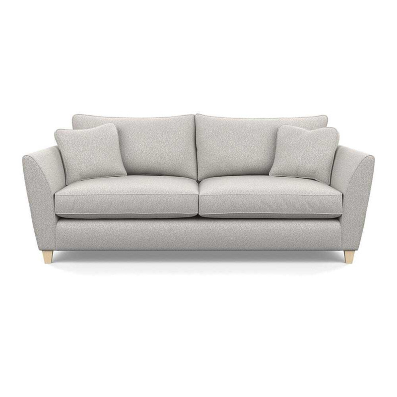 Heal's Torino 4 Seater Sofa Chunky Boucle Ecru Natural Feet Heal's UK