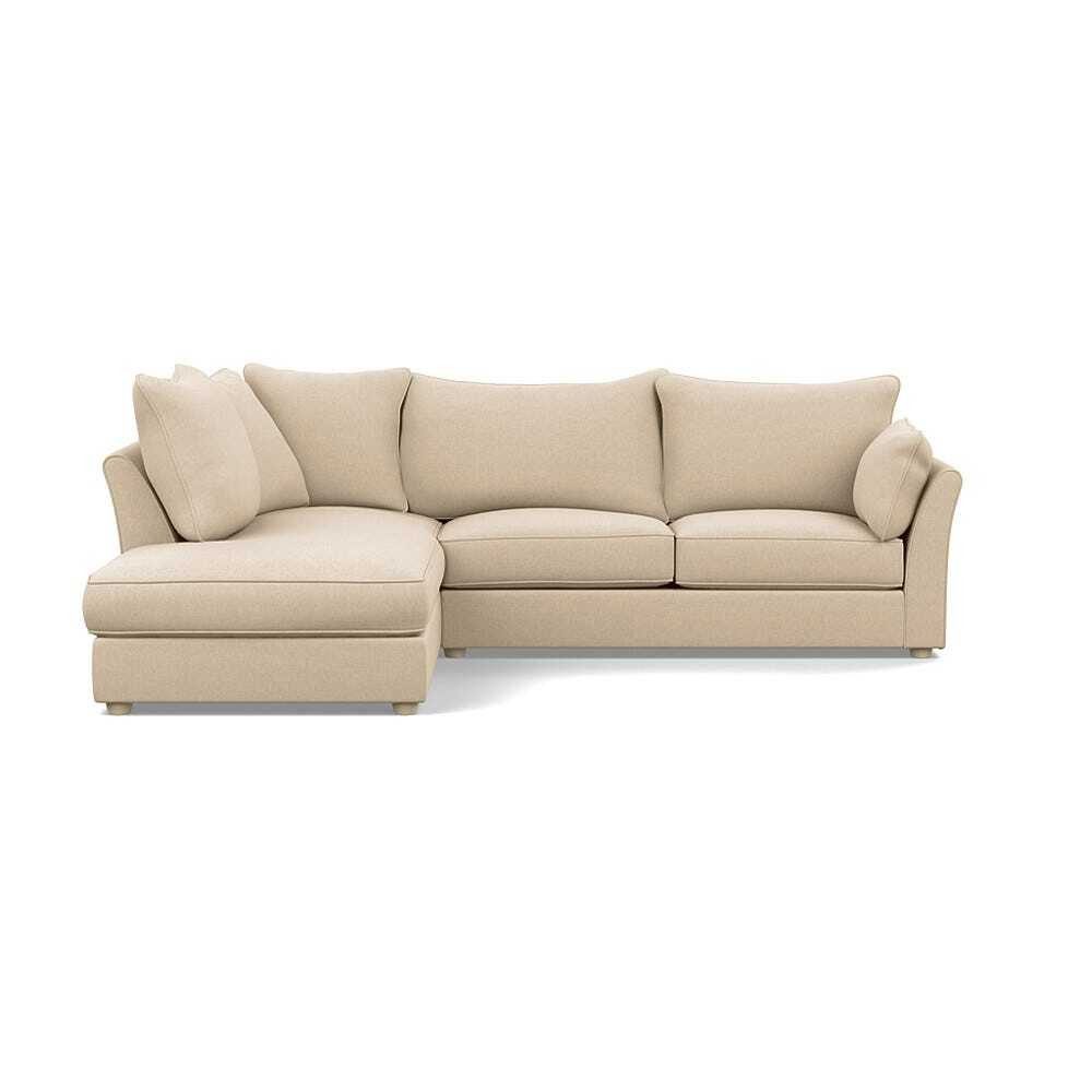 Heal's Tailor Left Hand Facing Corner Sofa Brushed Cotton Oat Natural