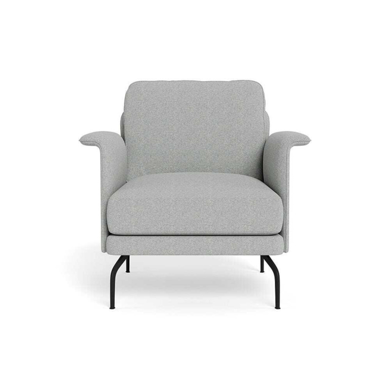 Heal's Iver Armchair Melton Wool Limestone Black Feet Heal's UK
