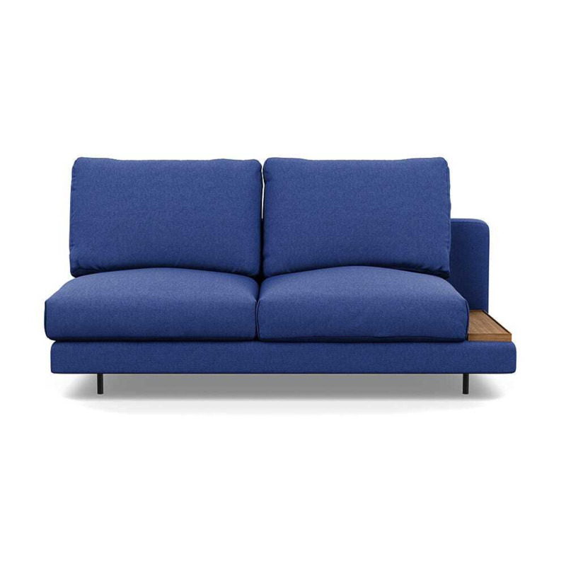 Heal's Orso 2 Seater Unit with Right Arm Tray High Back Brushed Cotton