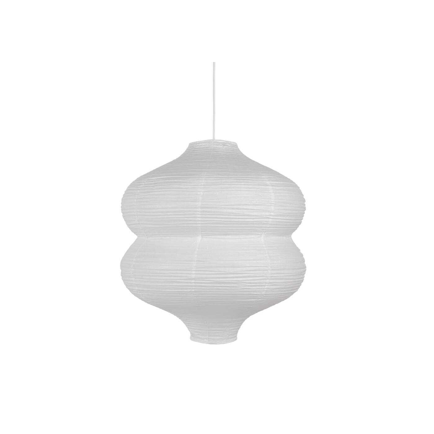Heal's Carta Rice Paper Easyfit Pendant Light Tall White by Heal's