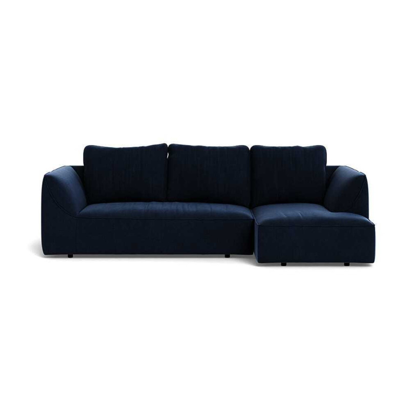 Heal's Morven Right Hand Facing Corner Chaise Sofa Smart Velvet Dusk by