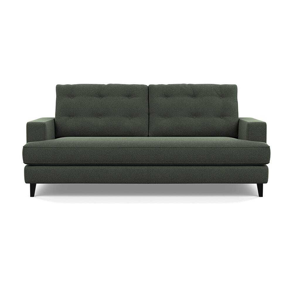 Heal's Mistral 3 Seater Sofa Textured Boucle Fern Black Feet by Heal's