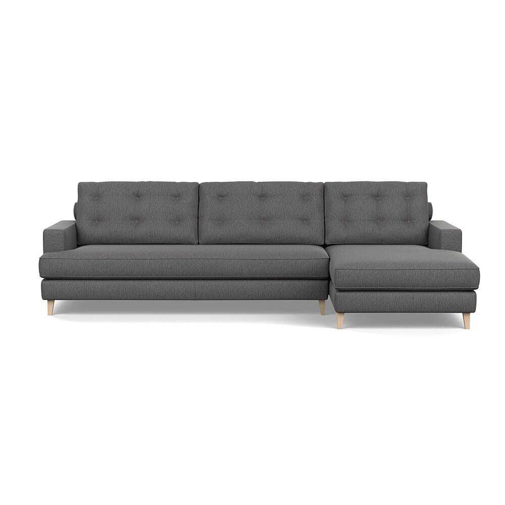 Heal's Mistral Right Hand Facing Corner Sofa Smart Linen Mix Grey