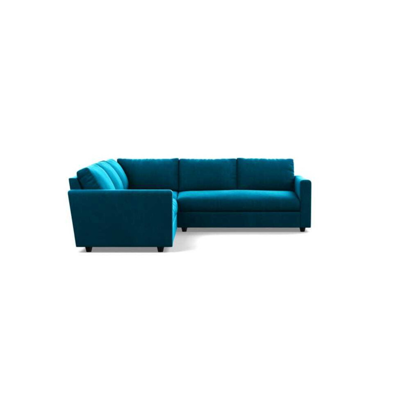 Heal's Nimbus II Large Corner Sofa Velvet Teal by Heal's