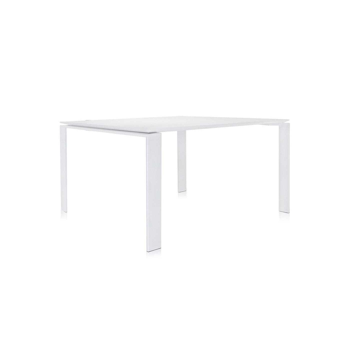Kartell Four Dining Table 4 Seater 82 White Top White Legs by Heal's