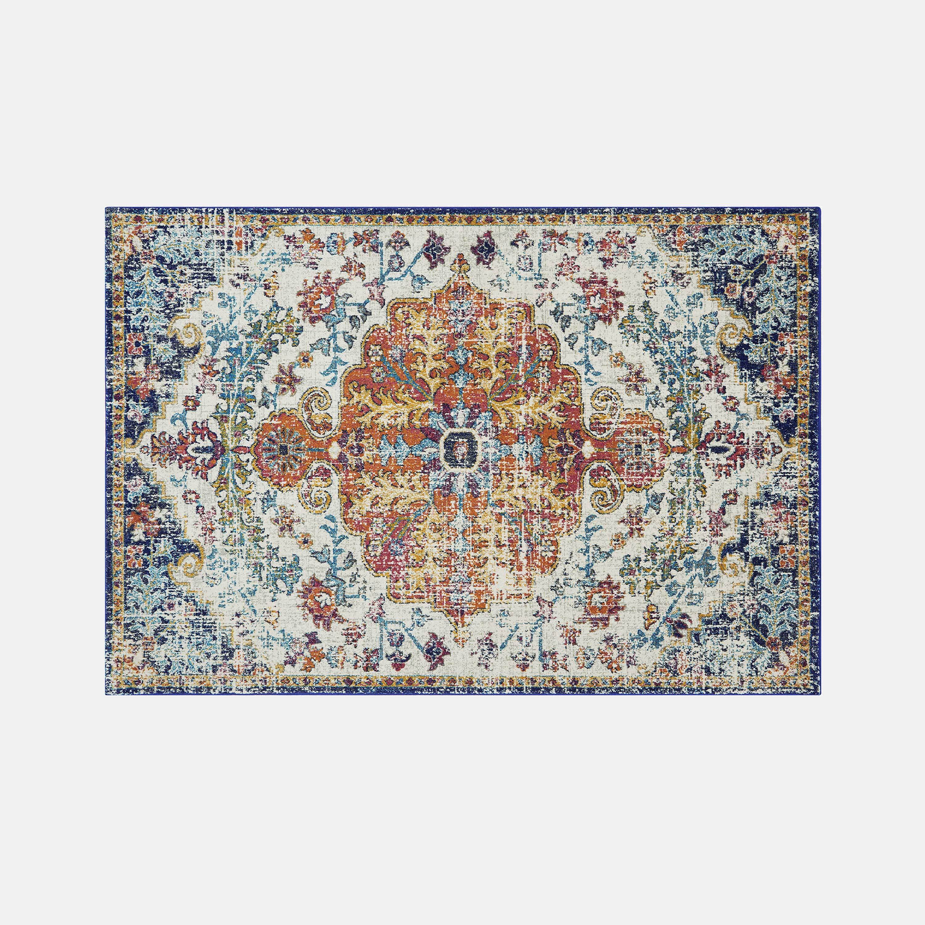 Boho rug - distressed rug - colourful rug - MAVERICK by housecosy