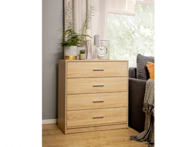 Compact Draws Small Chest of Drawers Compact Slimline Bedroom Lounge Storage Unit ...