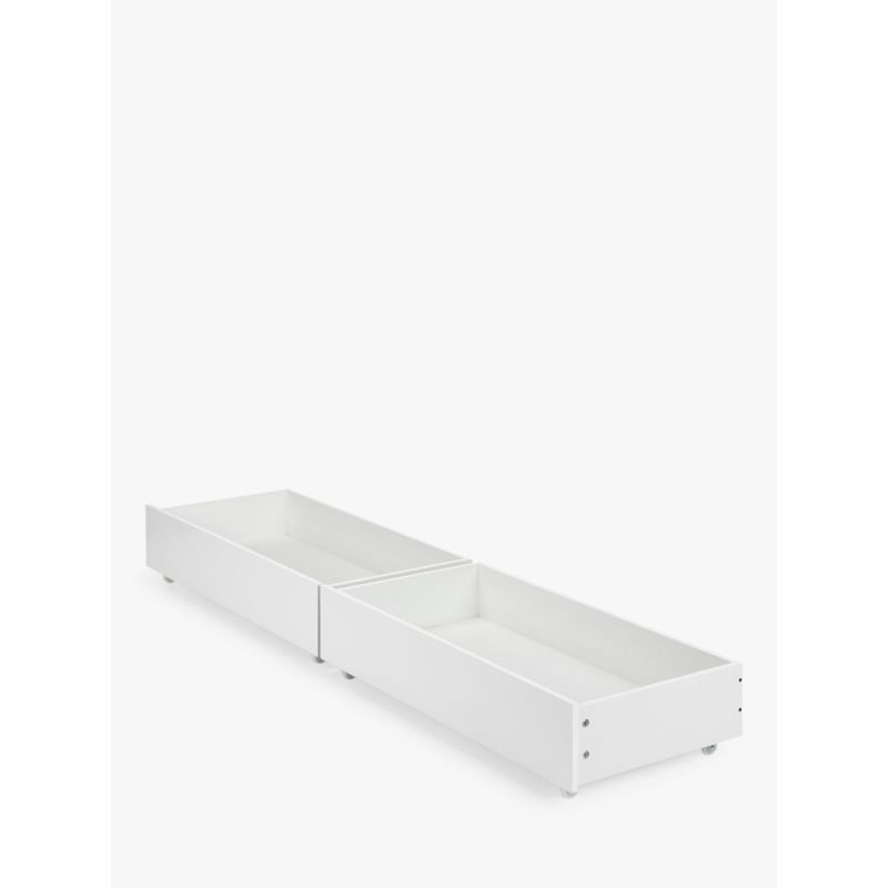 Julian Bowen Manhattan Underbed Storage Drawers, Set of 2, White High