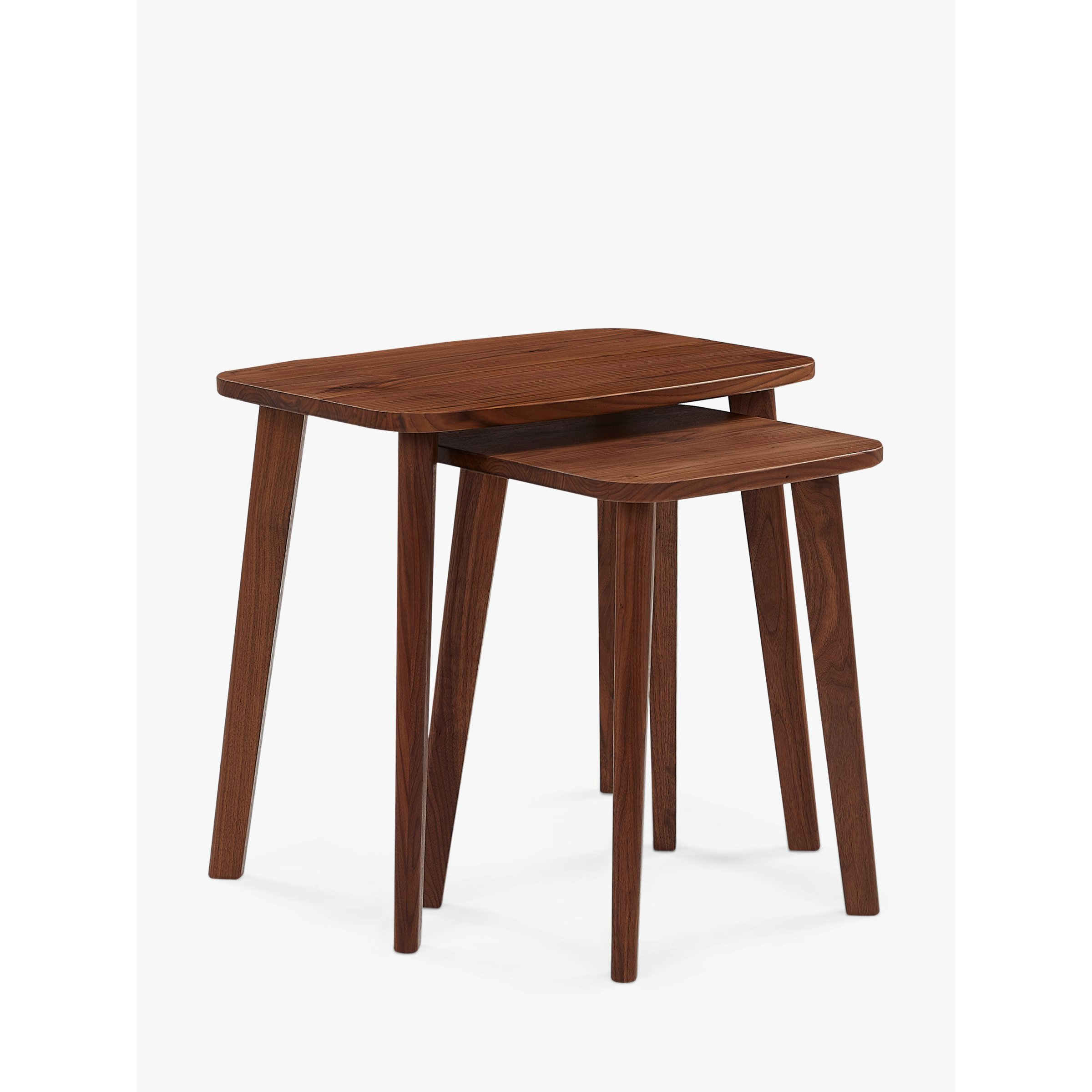John Lewis Cara Nest of 2 Tables, American Black Walnut by John Lewis