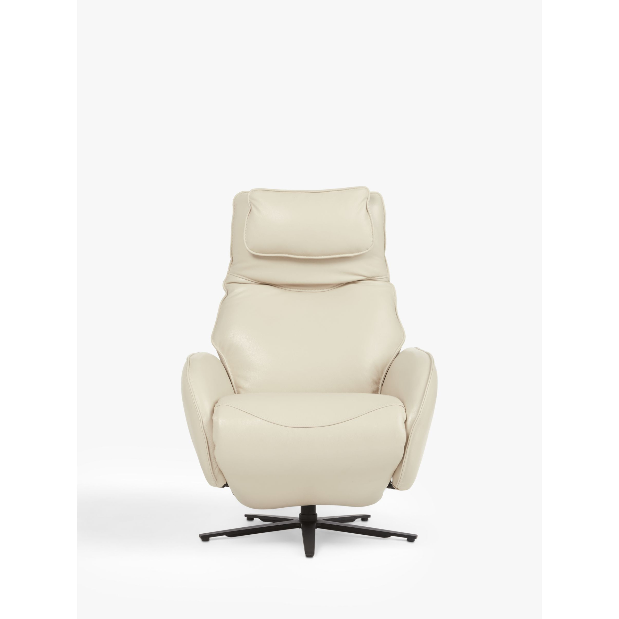 John Lewis Repose Zero Gravity Power Recliner Leather Chair, Stone