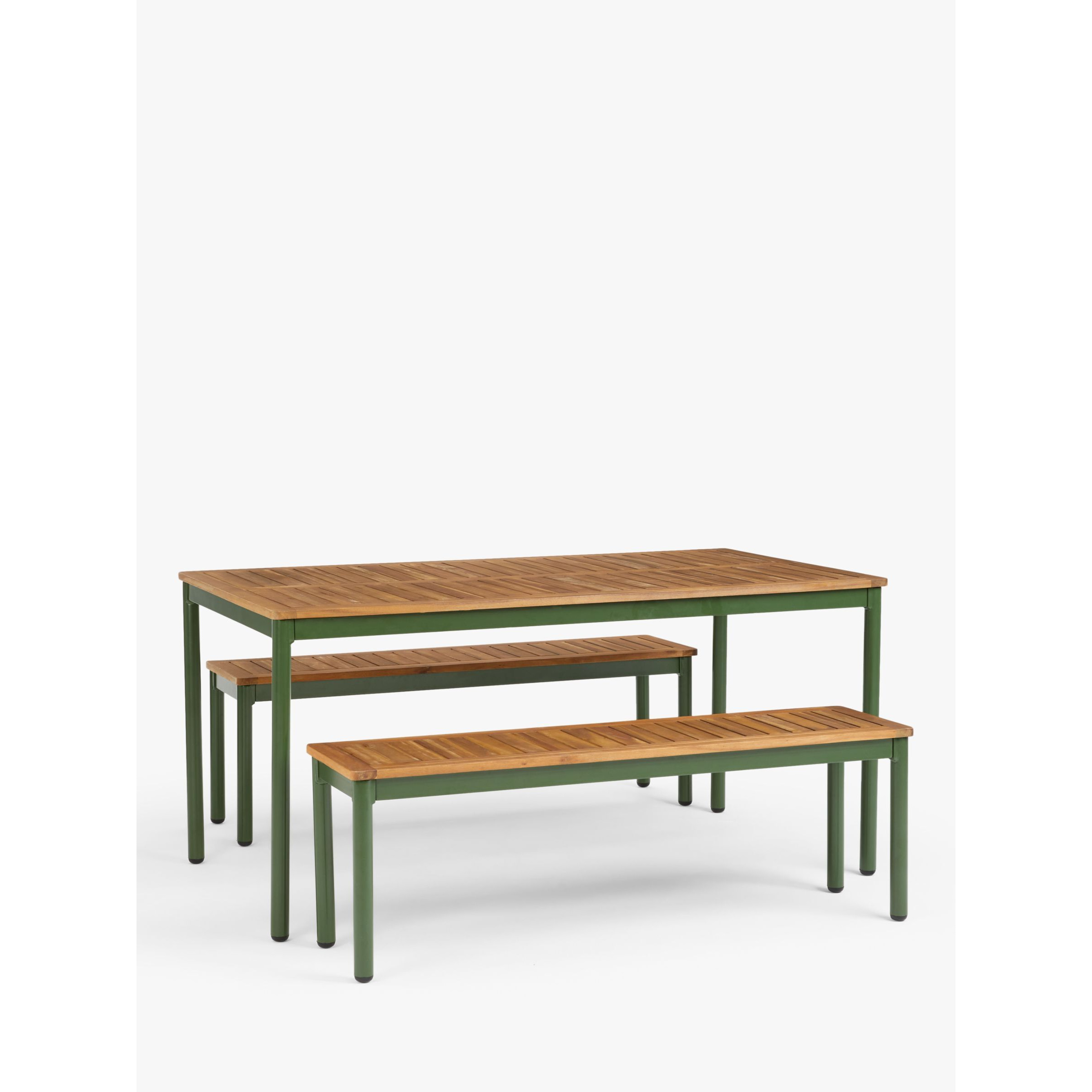 John Lewis Erna 6Seater Garden Dining Table & Benches Set by John Lewis & Partners
