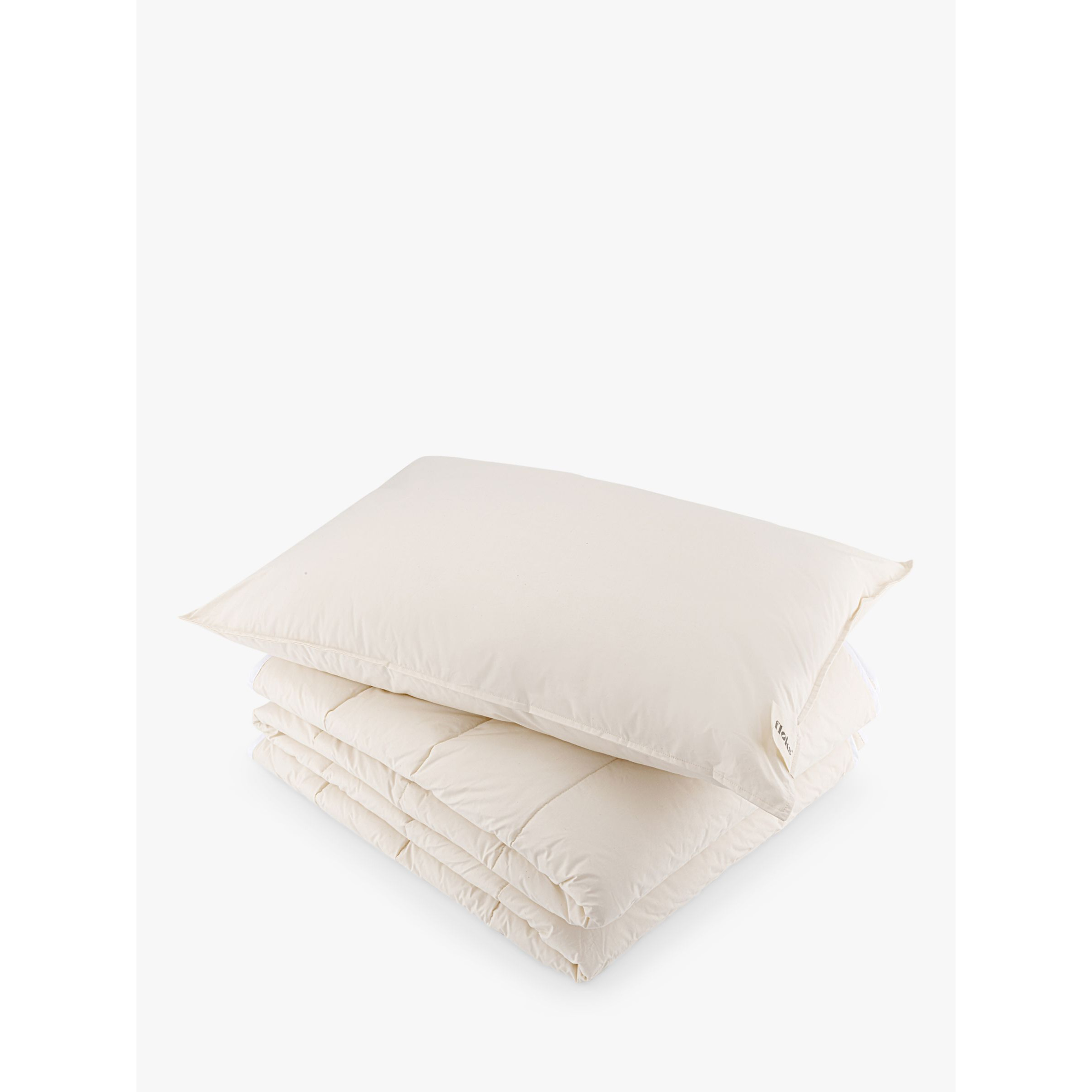 Floks Luxury British Wool Duvet & Pillow Bundle, 45 Tog by John Lewis