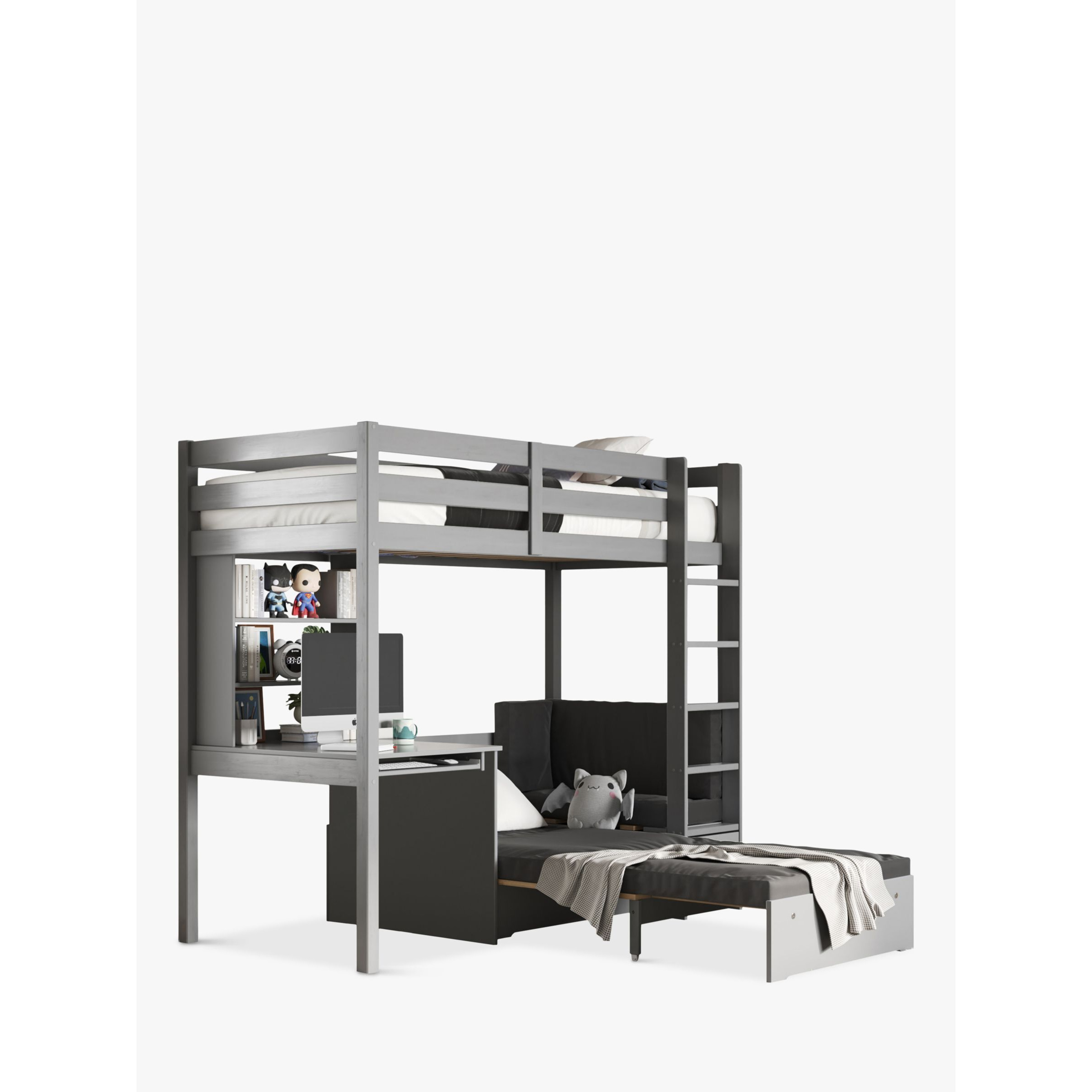 Noomi Eino High Sleeper Bed Frame with Futon by John Lewis & Partners