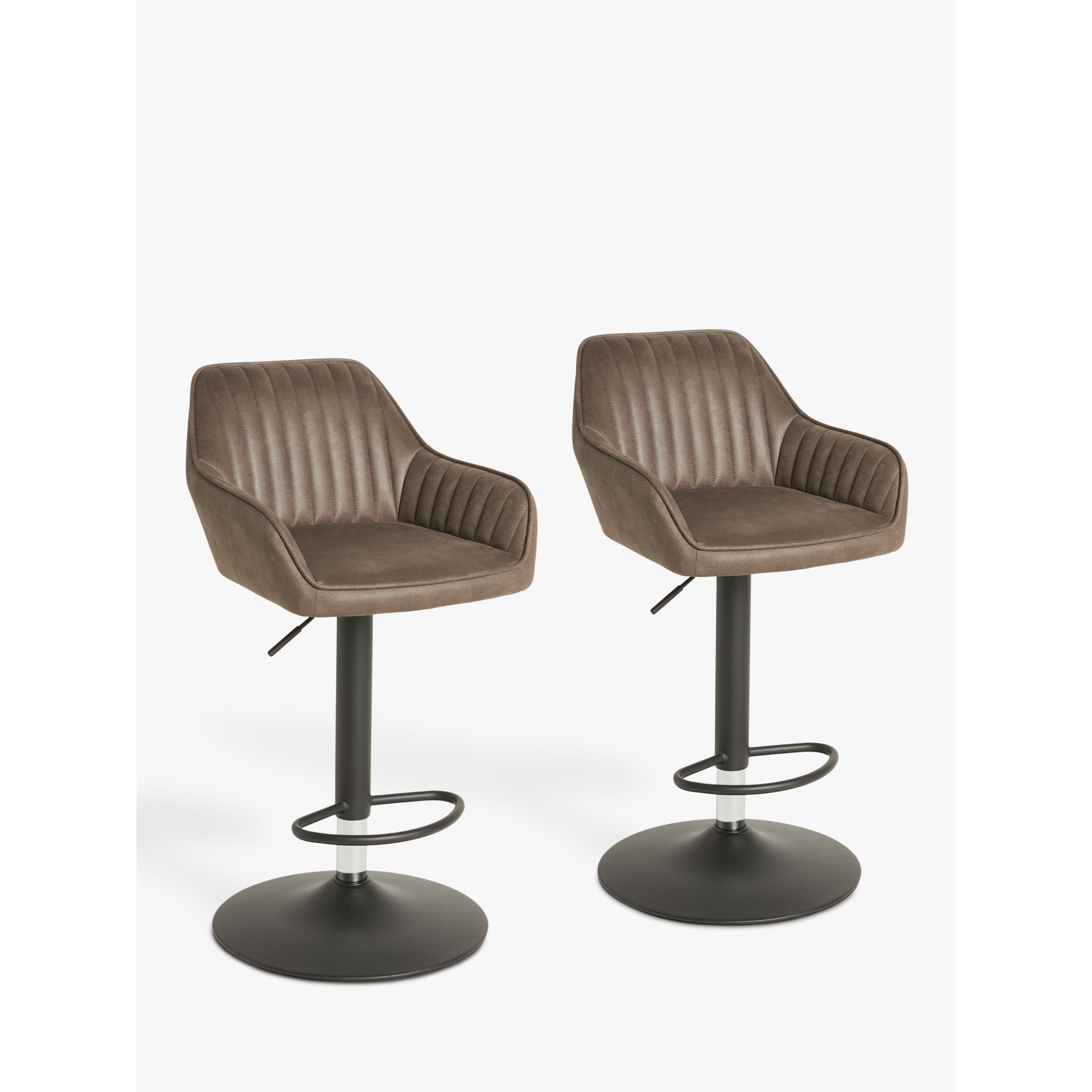 John Lewis Brooks II Gas Lift Adjustable Bar Stool, Set of 2 by John Lewis & Partners