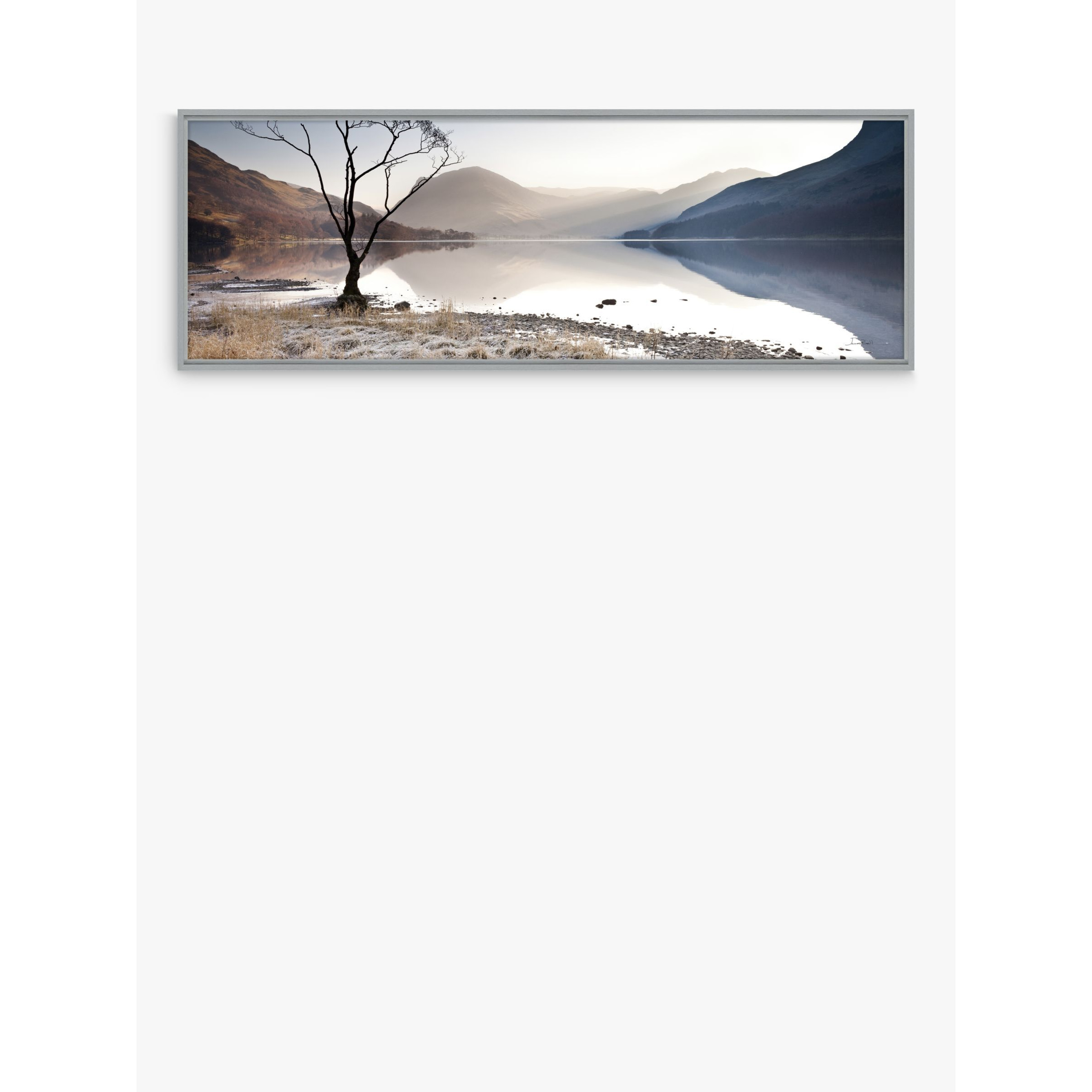 John Lewis James Bell 'Buttermere Tree' Framed Canvas Print, 44 x 124m