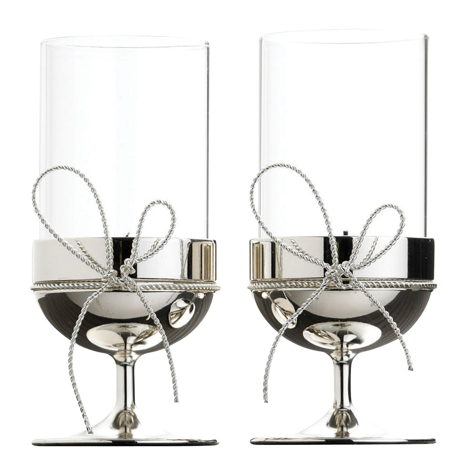 Vera Wang Love Knots Tealight Holders, Set of 2 by John Lewis