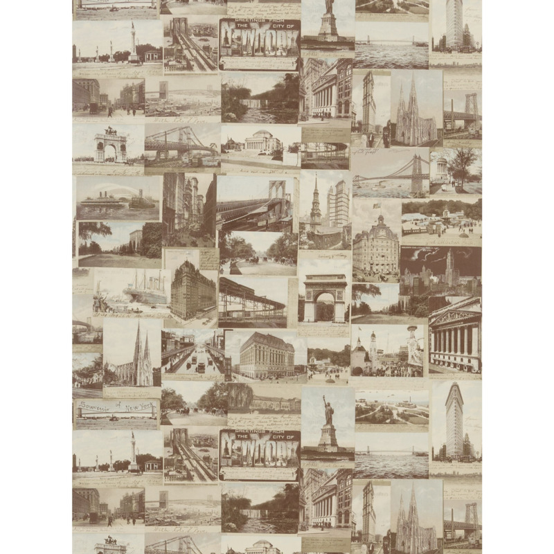 Ralph Lauren New York Postcard Wallpaper by John Lewis & Partners
