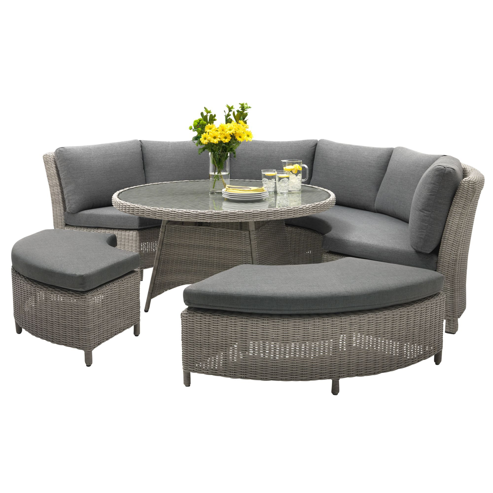 KETTLER Palma 8 Seater Round Garden Dining Table And Chairs Set By John kettler-palma-8-seater-round-garden-dining-table-and-chairs-set-by-john