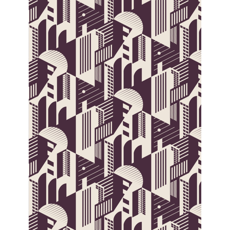 Mini Moderns Bauhaus Wallpaper by John Lewis & Partners