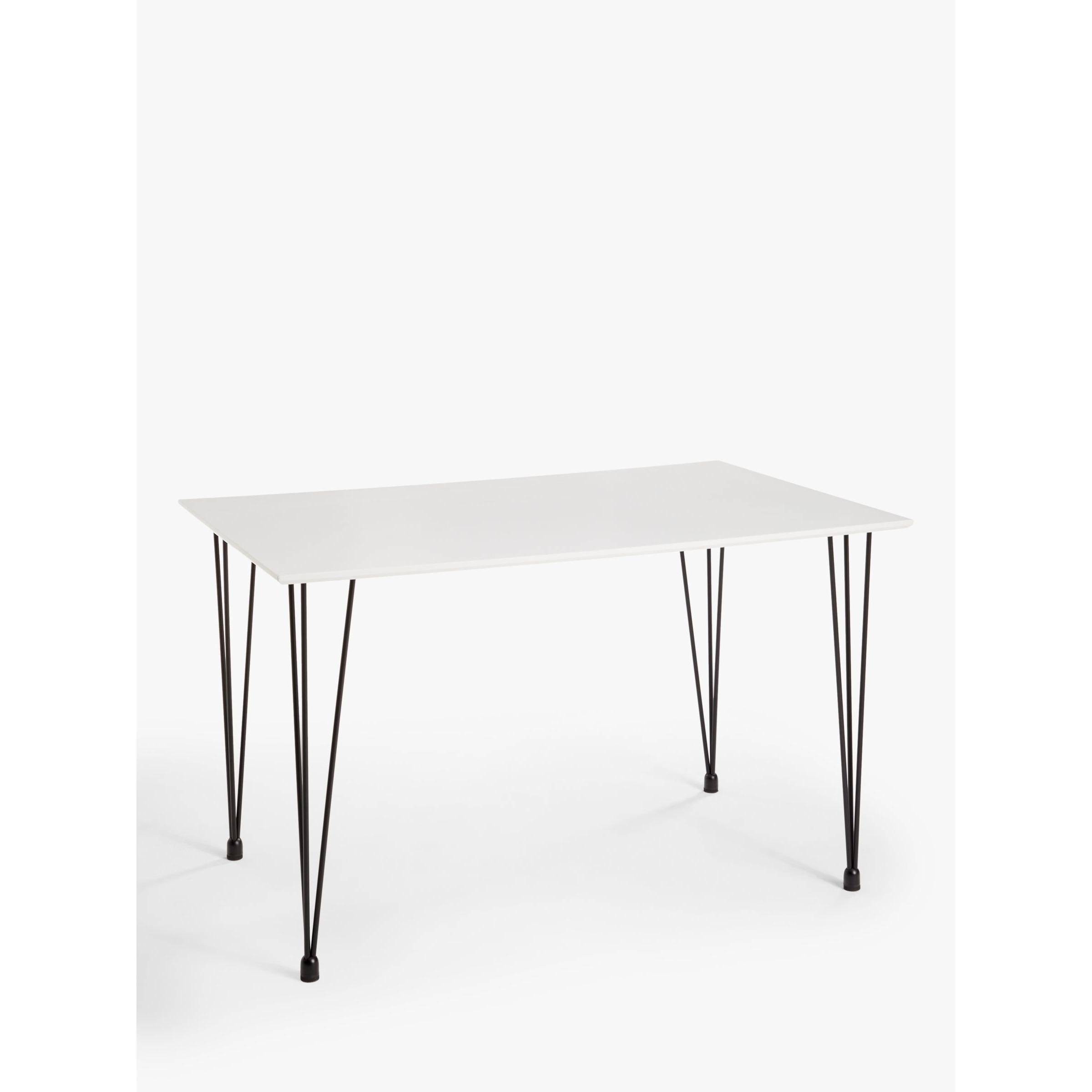 John Lewis ANYDAY Crescent 4 Seater Dining Table, White by John Lewis ...