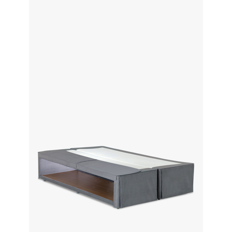 Hypnos Hideaway Storage Upholstered Divan Base, King Size, Imperio Grey