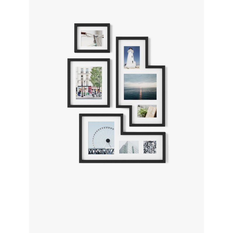 Umbra Mingle Gallery Wall Multiaperture Photo Frame Set, 9 Photo by