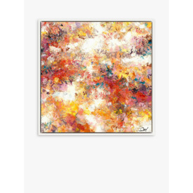 Maria Esmar - 'Bright Side' Framed Canvas Print, 84.5 x 84.5cm, Orange/Multi