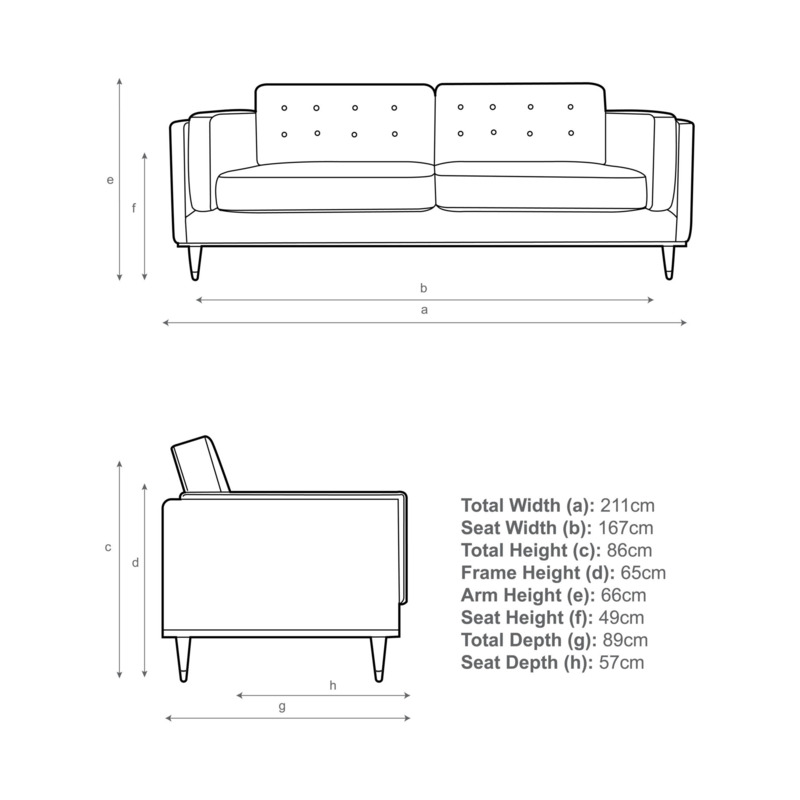John Lewis + Swoon Lyon Large 3 Seater Leather Sofa by John Lewis