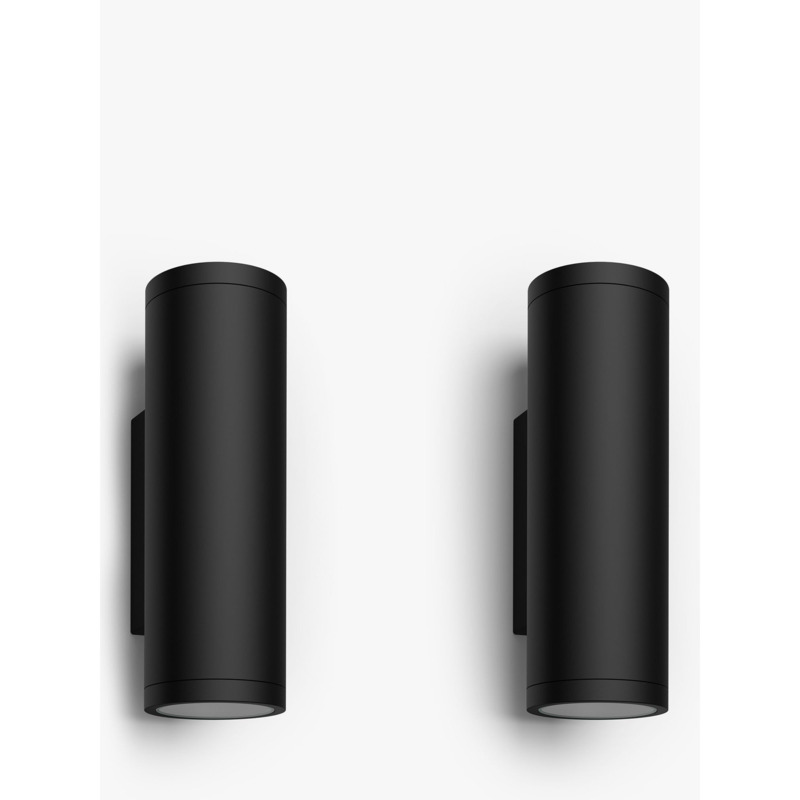 Philips Hue White and Colour Ambiance Appear LED Smart Outdoor Wall Lights, Set of 2 by John